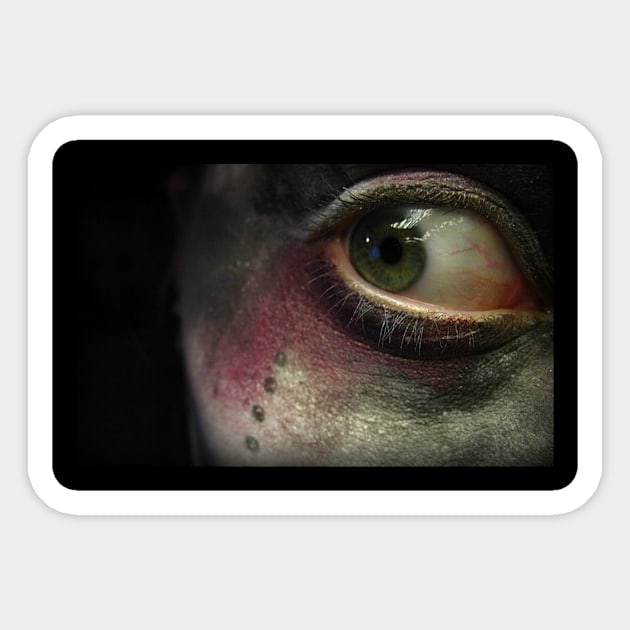 creepy eye Sticker by tedsox